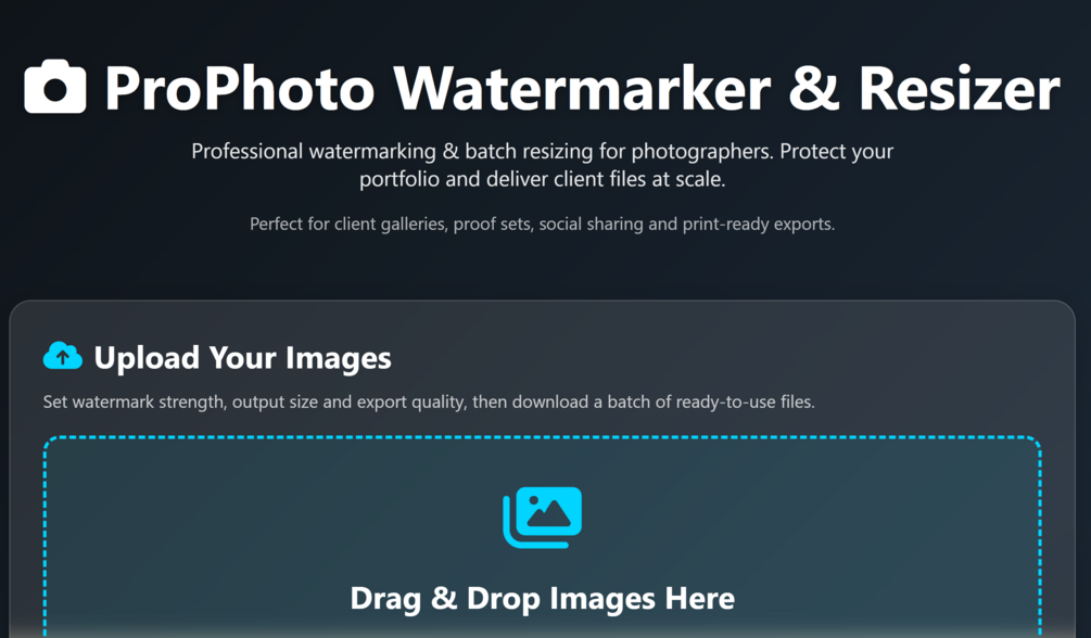 ProPhoto Watermarker & Resizer preview