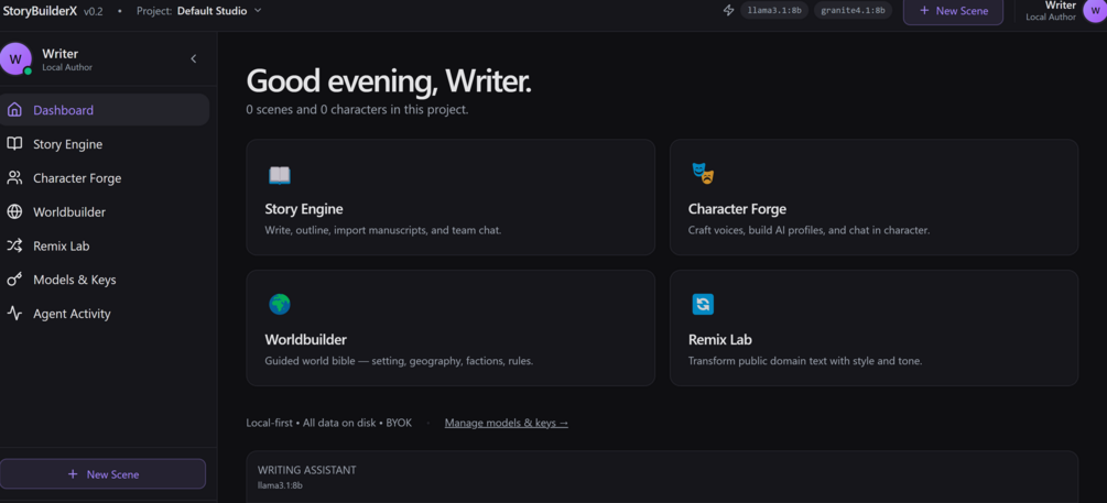 StoryBuilderX preview